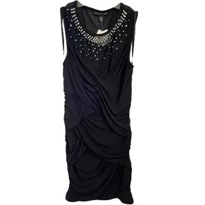 City Triangles Black Body Fitting Dress with embellishments - M - NWT